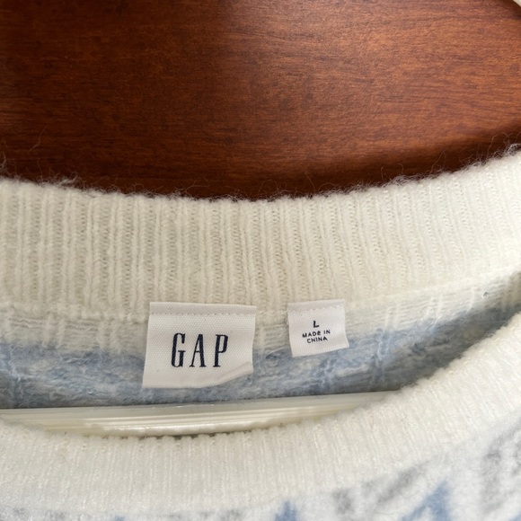 Women’s Gap Fair Isle crewneck sweater. Size L. EUC - Picture 3 of 3